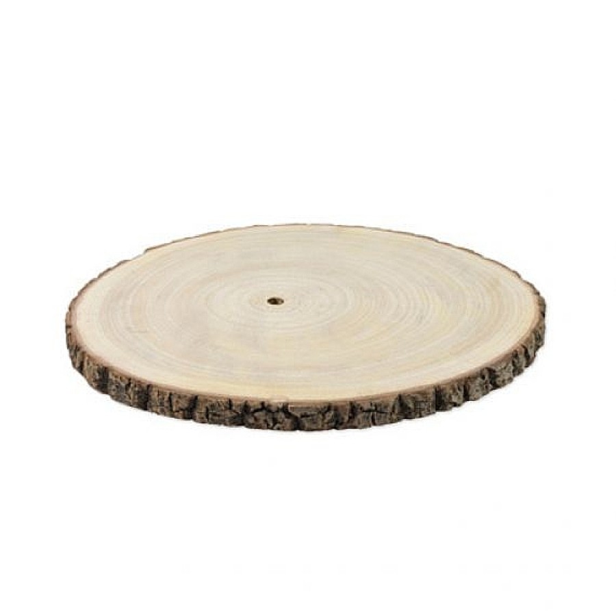 Centre de table Rondin de bois 20cm, decoration mariage - Badaboum